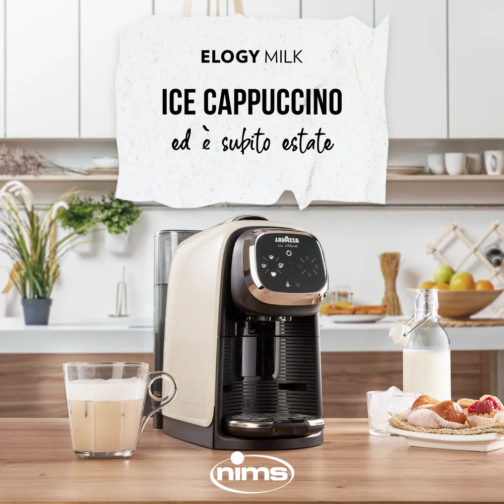 Ice cappuccino preparato con Lavazza in Black Elogy Milk