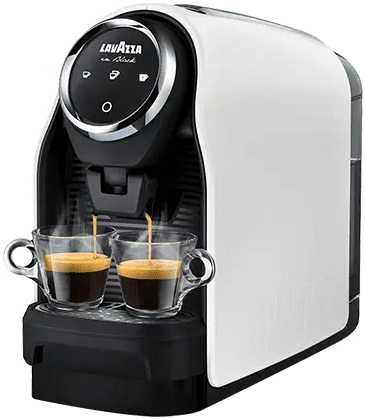 Macchina caffè Lavazza in Black Elogy Bluetooth con doppio beccuccio bidose