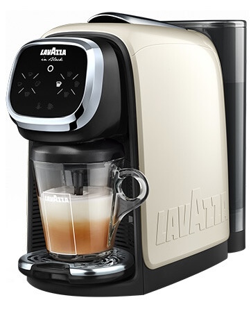 Macchina caffè Lavazza in Black Elogy Milk con cappuccinatore integrato