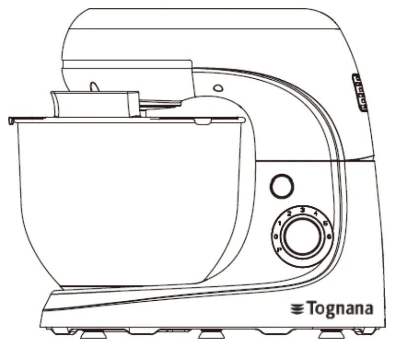 Impastatrice planetaria Tognana Iridea, linea Nims Collection
